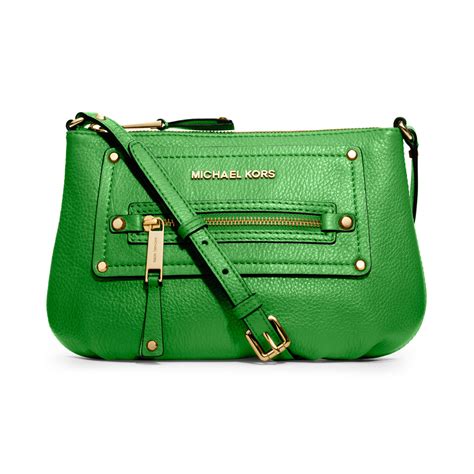 michael kors green crossbody